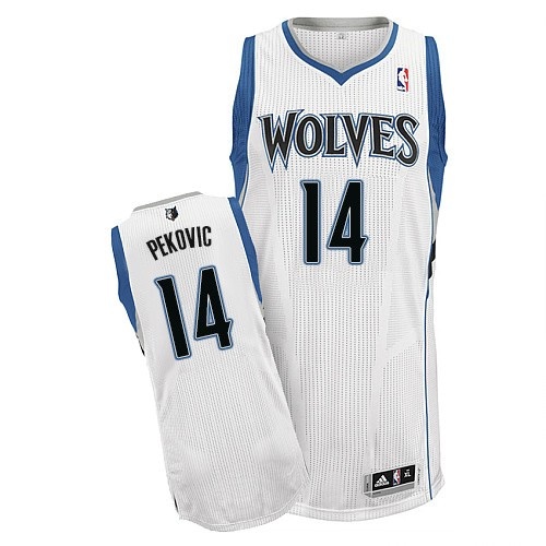 Men's  Minnesota Timberwolves #14 Nikola Pekovic White Jersey